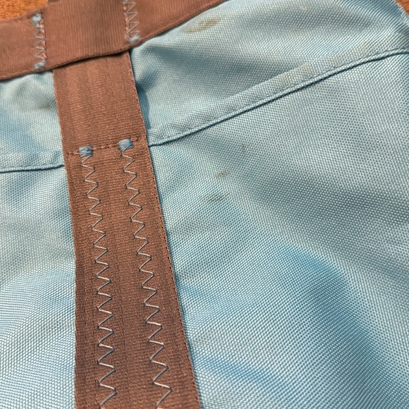 Columbia teal blue and grey Canvas Tote Shoulder Bag (TD) - Picture 8 of 9